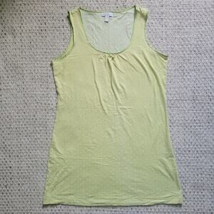 Y2K Charter Club Womens M Light Green Mini Dress Nightgown Floral Bow Sleeveless